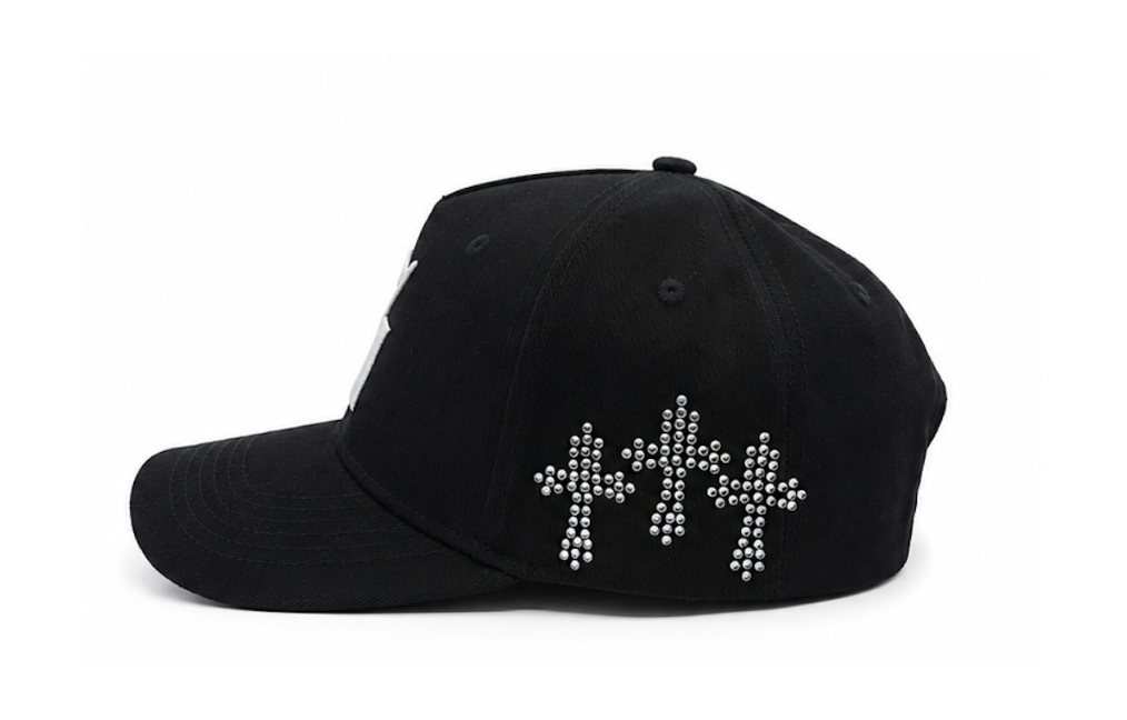 Saint Hat Rhinestone Crosses